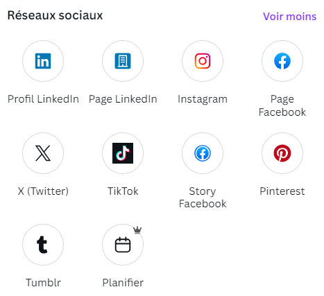 partager vos créations canva sur les réseaux sociaux